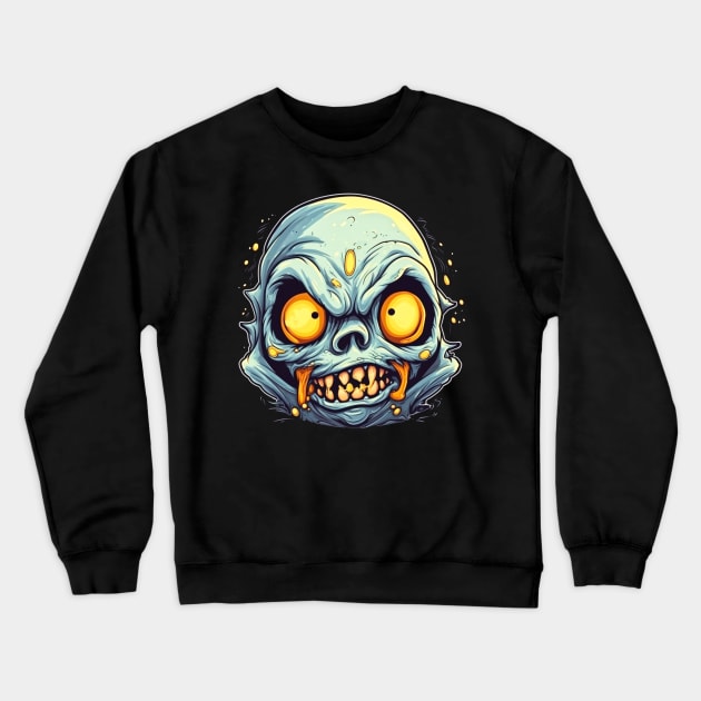 Eerie Halloween Ghoul Art Crewneck Sweatshirt by Captain Peter Designs